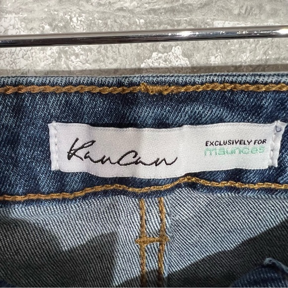 KanCan Women's 30 Distressed Skinny Jeans High Rise Zip Fly Medium Blue Wash - Picture 8 of 10